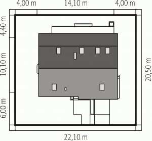 Usytuowanie budynku Demi G1 (wersja A)