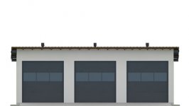 Elewacja projektu G35 - Budynek garażowy - 1