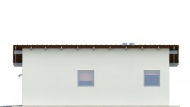 Elewacja projektu G37 - Budynek garażowo - gospodarczy - 2 - wersja lustrzana