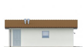 Elewacja projektu G37 - Budynek garażowo - gospodarczy - 3 - wersja lustrzana