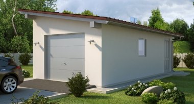 Projekt domu G37 - Budynek garażowo - gospodarczy