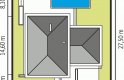 Projekt domu piętrowego Diego G2 Leca® DOM - usytuowanie