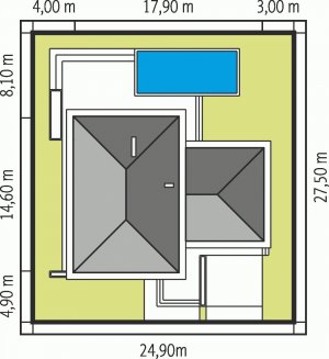 Usytuowanie budynku Diego G2 Leca® DOM