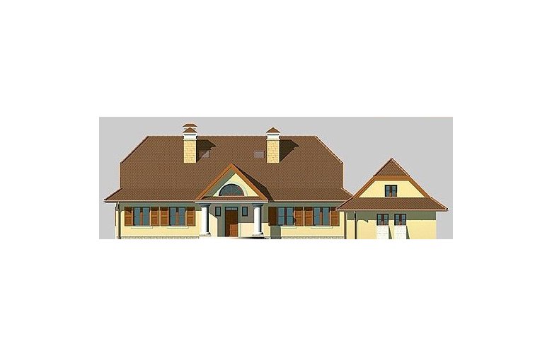Projekt domu piętrowego LK&238 - elewacja 1