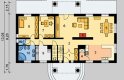 Projekt domu piętrowego LK&238 - parter