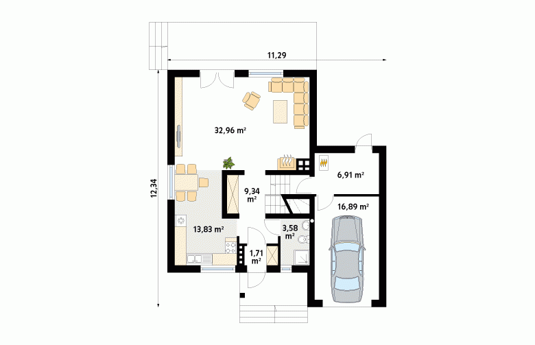 Projekt domu wielorodzinnego Sopran 4 - 