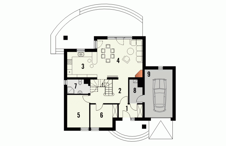 Projekt domu jednorodzinnego LAGUNA - 