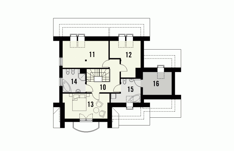 Projekt domu jednorodzinnego LAGUNA - 