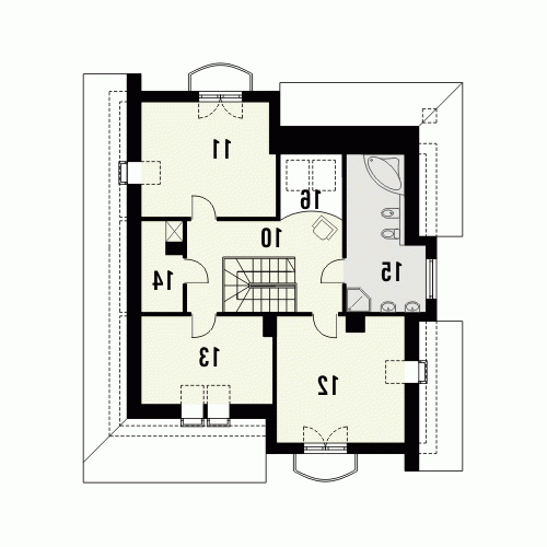 Rzut projektu POEMA - wersja lustrzana