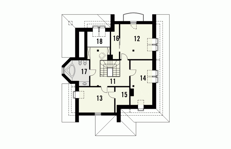 Projekt domu wolnostojącego CASABLANCA - 