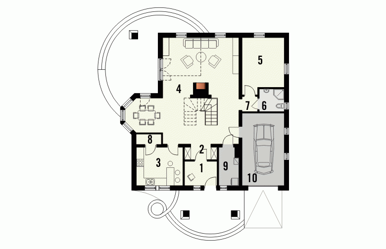 Projekt domu wolnostojącego CASABLANCA - 