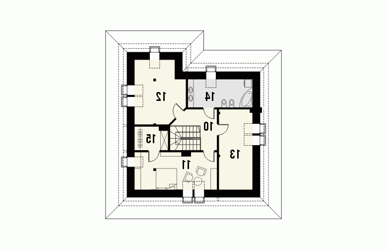 Projekt domu wolnostojącego MALAGA - 