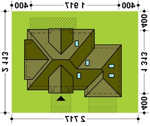 Usytuowanie budynku TK35 w wersji lustrzanej