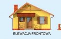 Projekt domu letniskowego MANOA  - elewacja 1