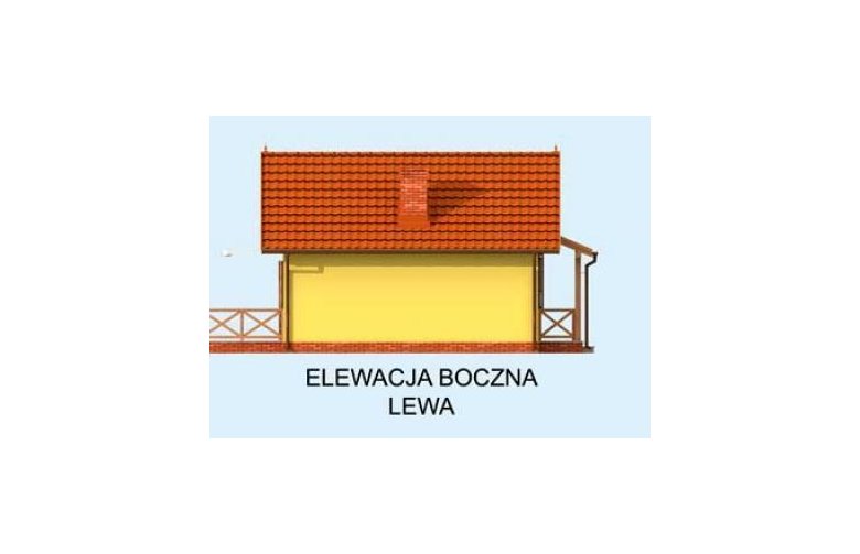 Projekt domu letniskowego MANOA dom letniskowy - elewacja 2