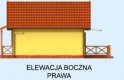 Projekt domu letniskowego MANOA dom letniskowy - elewacja 4