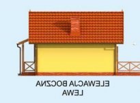 Elewacja projektu MANOA dom letniskowy - 2 - wersja lustrzana