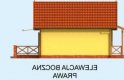 Projekt domu letniskowego MANOA dom letniskowy - elewacja 4