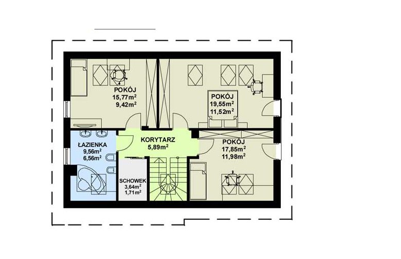 Projekt domu parterowego TK8 - 