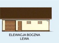 Elewacja projektu G130 garaż trzystanowiskowy - 2