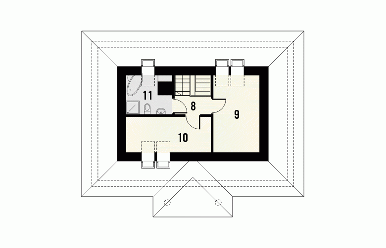 Projekt domu wolnostojącego KATALONIA - 