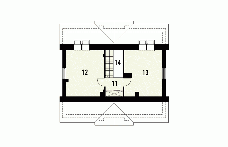 Projekt domu wolnostojącego JASPIS - 