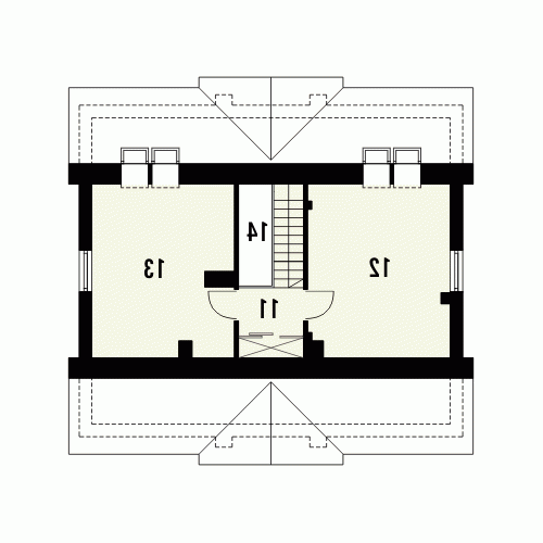 Rzut projektu JASPIS - wersja lustrzana