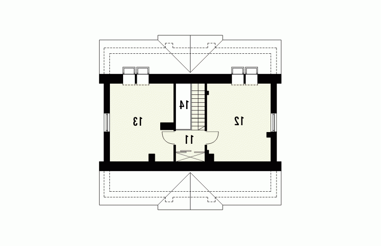 Projekt domu wolnostojącego JASPIS - 