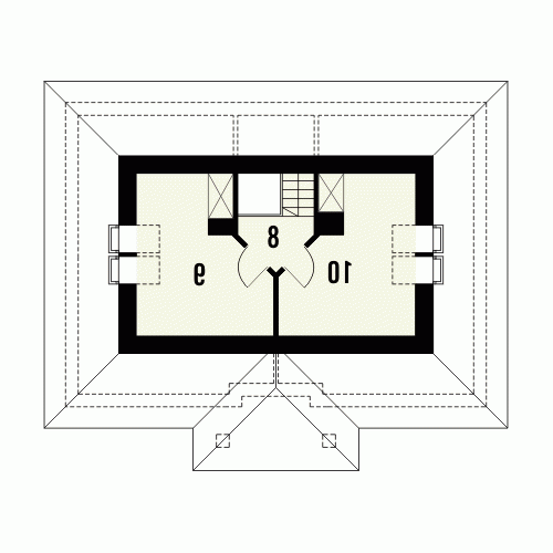 Rzut projektu MARMUR - wersja lustrzana