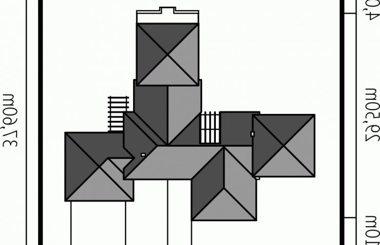Projekt domu piętrowego Dionizy G3 - Usytuowanie - wersja lustrzana
