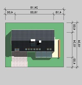 Usytuowanie budynku LK&467 w wersji lustrzanej