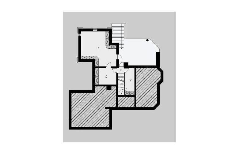 Projekt domu wolnostojącego LK&388 - piwnica