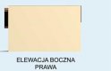 Projekt garażu G129 garaż dwustanowiskowy z pomieszczeniem gospodarczym - elewacja 4