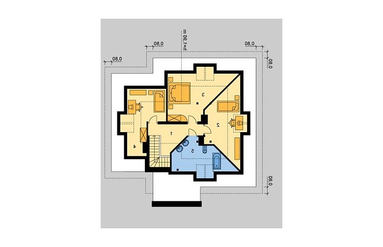 Projekt domu wolnostojącego LK&449 - poddasze