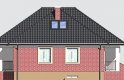 Projekt domu dwurodzinnego LK&536 - elewacja 3
