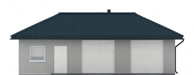 Elewacja projektu G55 - Budynek garażowo - gospodarczy - 1