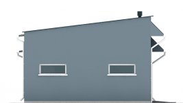 Elewacja projektu G56 - Budynek garażowo - gospodarczy - 3 - wersja lustrzana