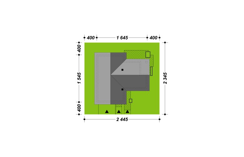 Projekt domu dwurodzinnego TK33 - Usytuowanie