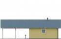 Projekt domu energooszczędnego G30 - Budynek garażowy z wiatą - elewacja 3