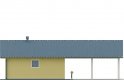 Projekt domu energooszczędnego G30 - Budynek garażowy z wiatą - elewacja 3