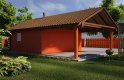 Projekt domu energooszczędnego G31 - Budynek garażowy z wiatą - wizualizacja 1