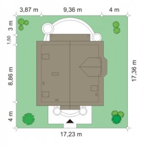 Usytuowanie budynku Michalina (395)