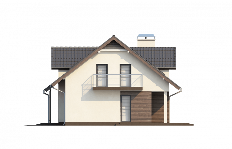 Projekt domu jednorodzinnego Z172 - elewacja 2