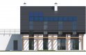 Projekt domu jednorodzinnego RYTM - elewacja 3