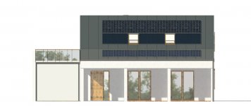 Elewacja projektu UROCZY - 1 - wersja lustrzana