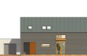 Projekt domu jednorodzinnego WYCIĘTY Z ANTRESOLĄ - elewacja 1