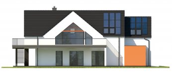 Elewacja projektu Z USŁUGĄ - 2
