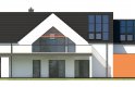 Projekt domu jednorodzinnego Z USŁUGĄ - elewacja 2