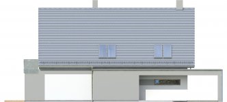 Elewacja projektu Z WIDOKIEM - 4 - wersja lustrzana