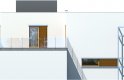Projekt domu jednorodzinnego ZIELONY TARAS - elewacja 4
